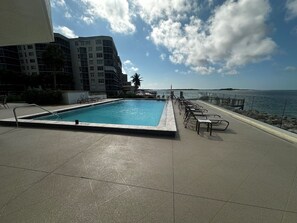 A heated pool