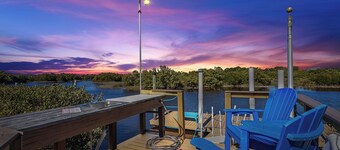 Blue Chair - Waterfront Dock w/ Golf Cart Included