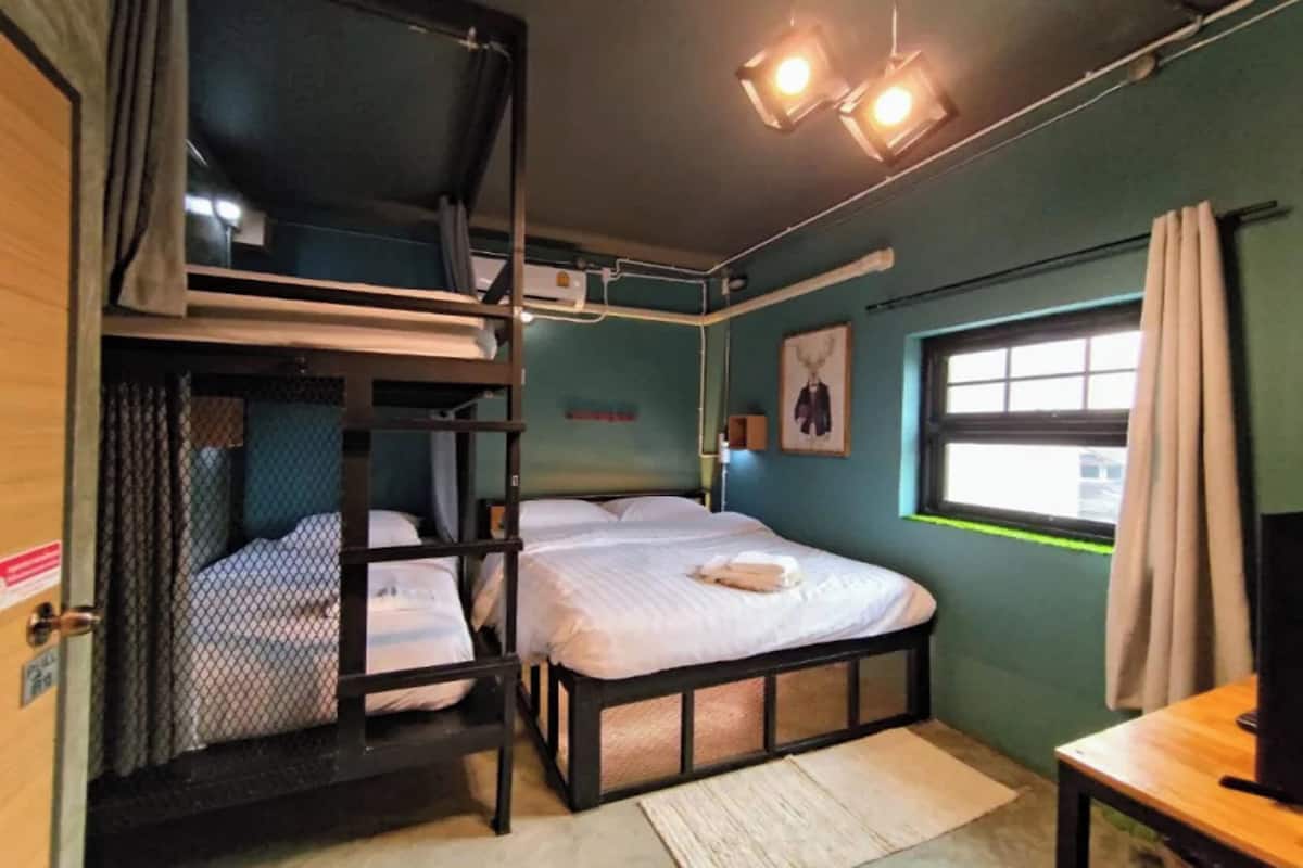 Desk, soundproofing, bed sheets