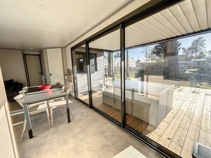 Dining - Charming Chalet with Terrace, Heated Pool, & Near Beach - Sleeps 6 (Jullouville)