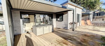 Charming Chalet with Terrace, Heated Pool, & Near Beach - Sleeps 6