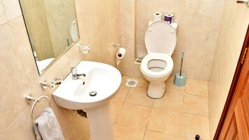 Shower, handuk, sabun, dan sampo