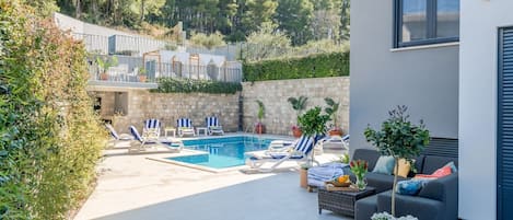 A heated pool