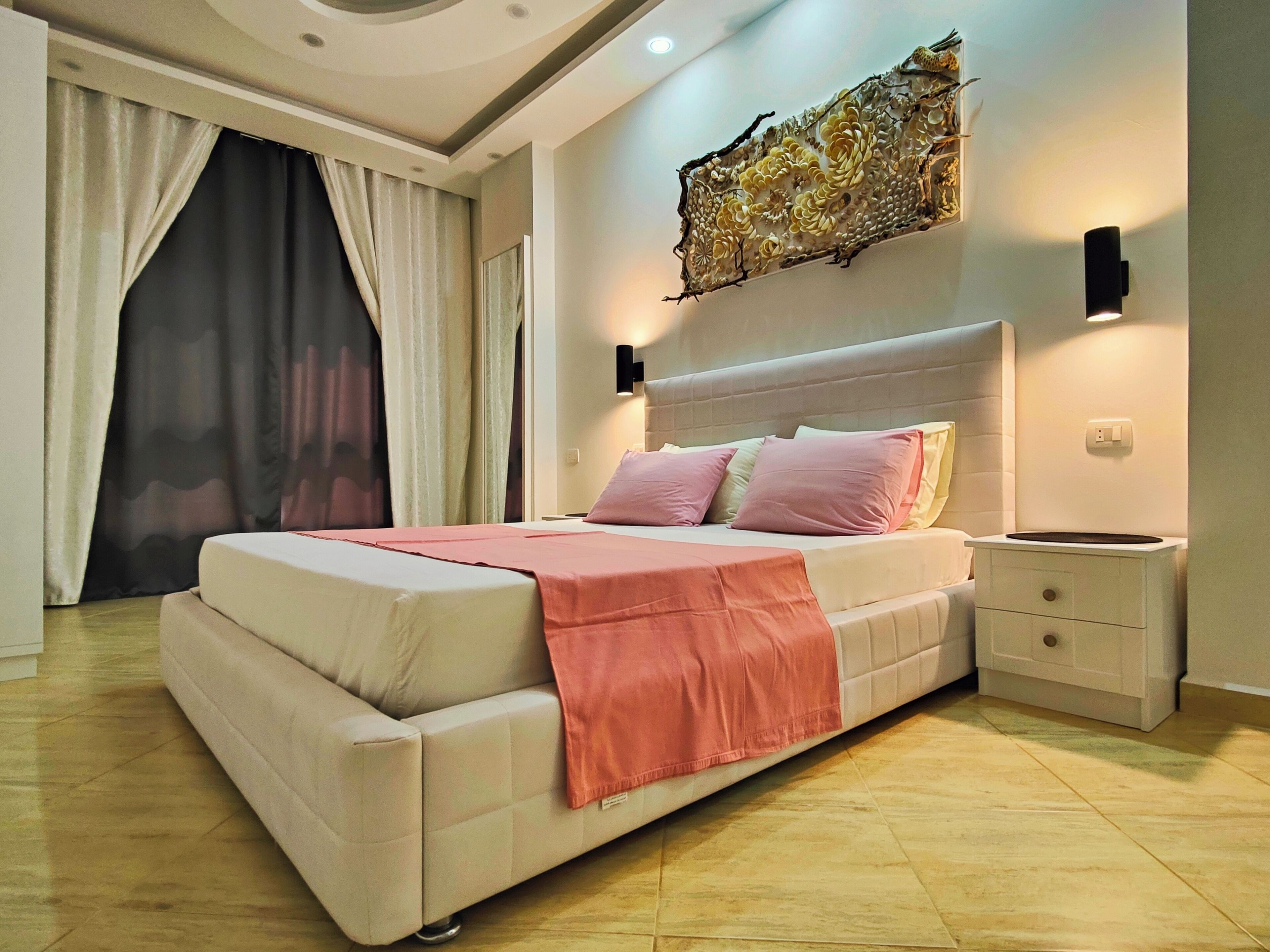 1 soverom, wi-fi (mot et tillegg) og sengetøy