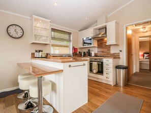 Fridge, dishwasher, electric kettle, toaster
