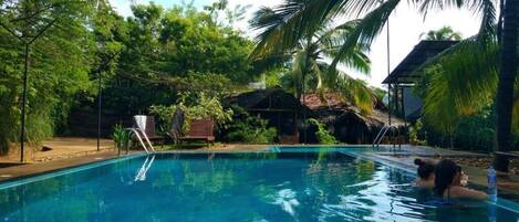 Indoor pool, outdoor pool