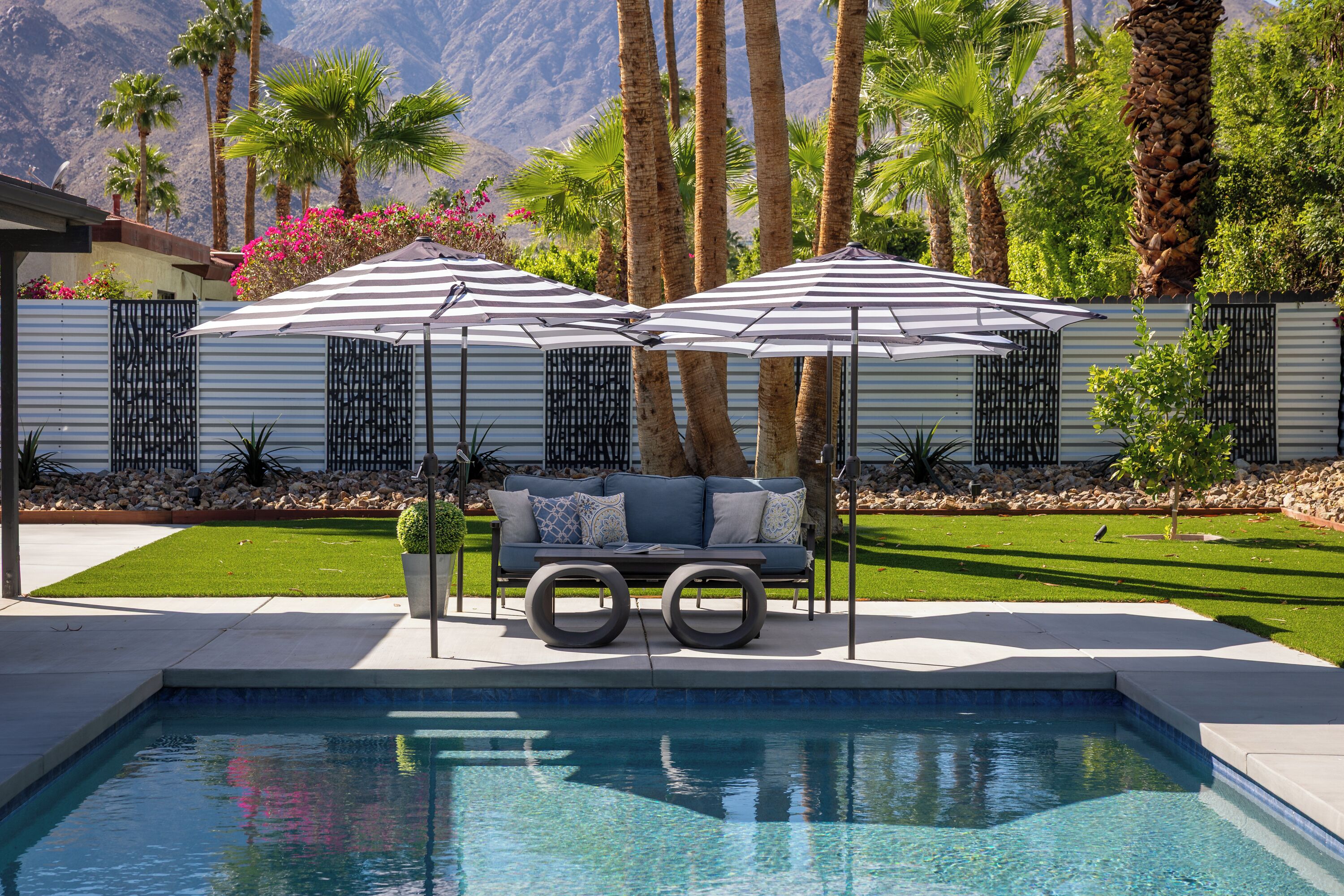 Et oppvarmet basseng