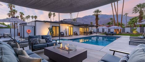 A heated pool