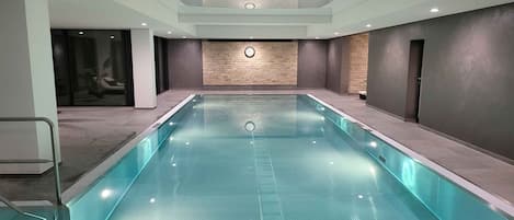 Indoor pool, a heated pool