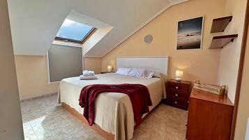 1 bedroom, iron/ironing board, bed sheets