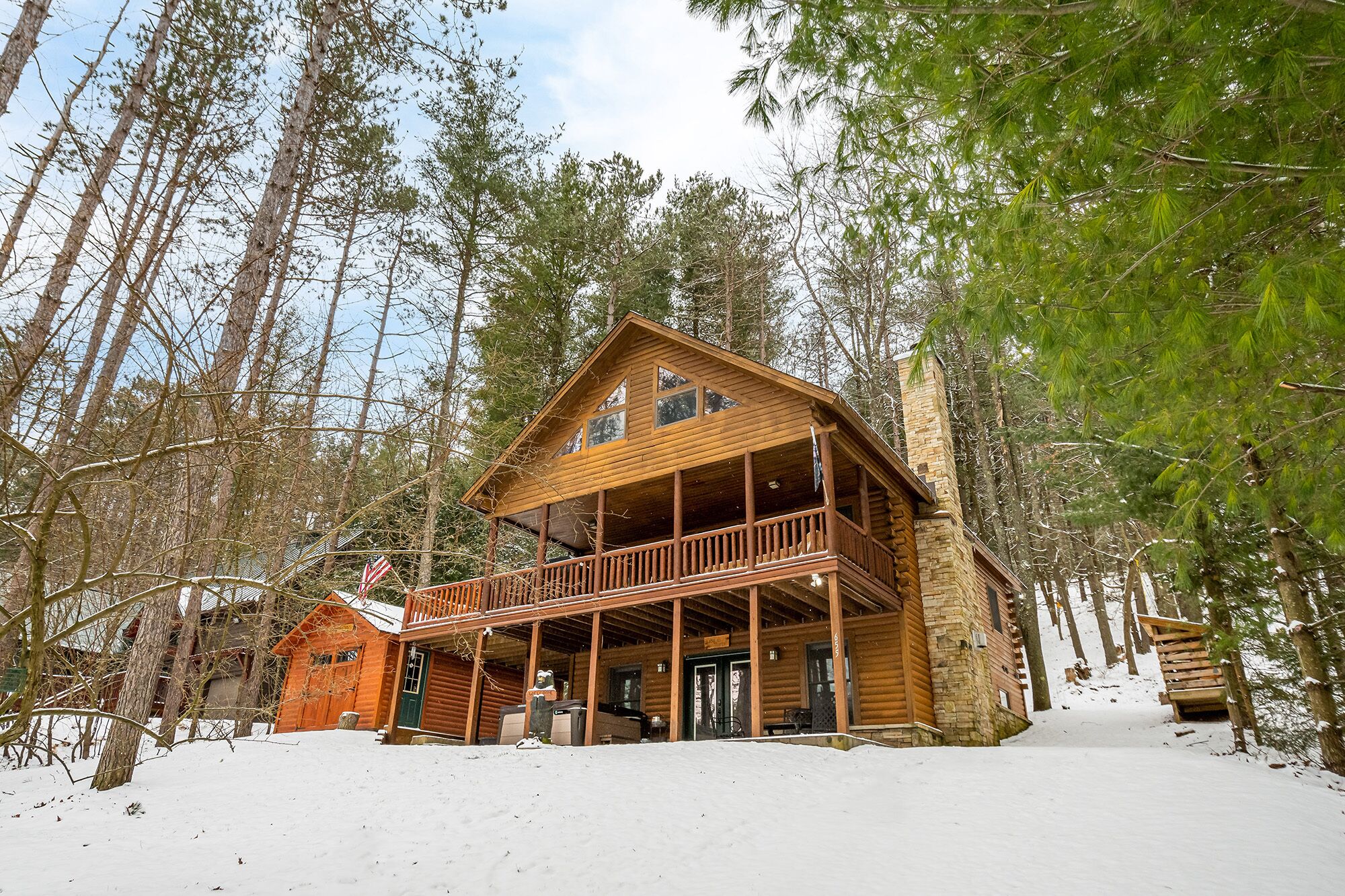 Casa di Maria | Wooded Views, Hot Tub, Community Lake Access!