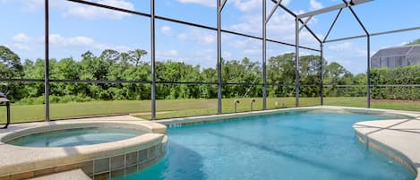 A heated pool