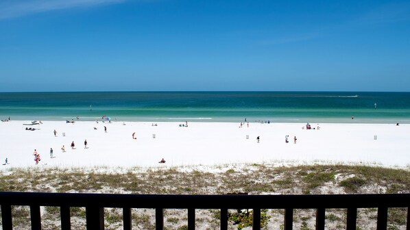 On the beach, beach towels