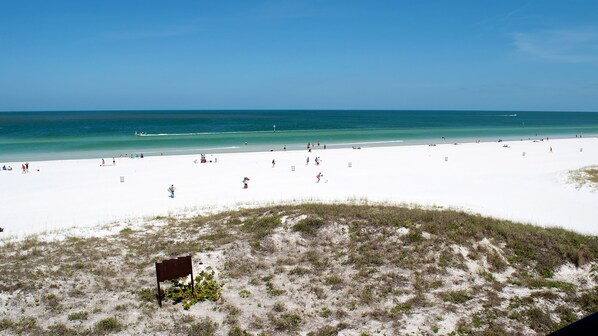On the beach, beach towels