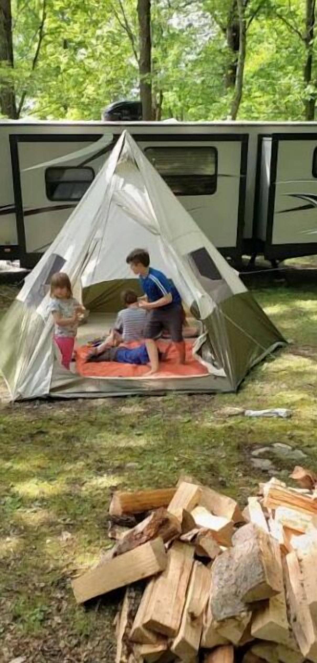RV Campsite, or tent in the Laurel Highlands