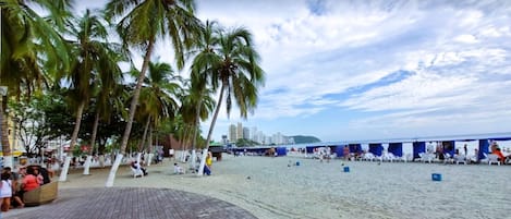 Beach nearby, white sand