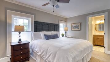 Hypo-allergenic bedding, pillowtop beds, iron/ironing board, free WiFi