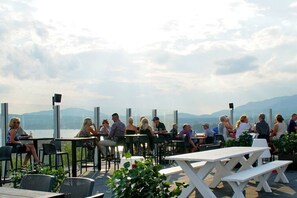 Outdoor dining - The Jackrabbit (Mount Orford) (Orford)