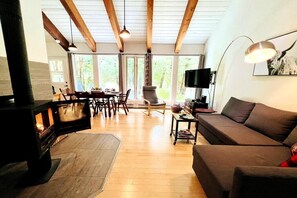 Fernseher, Kamin