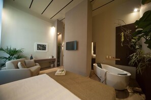 Suite monolocale Luxury | Biancheria in cotone egiziano, biancheria da letto di alta qualità