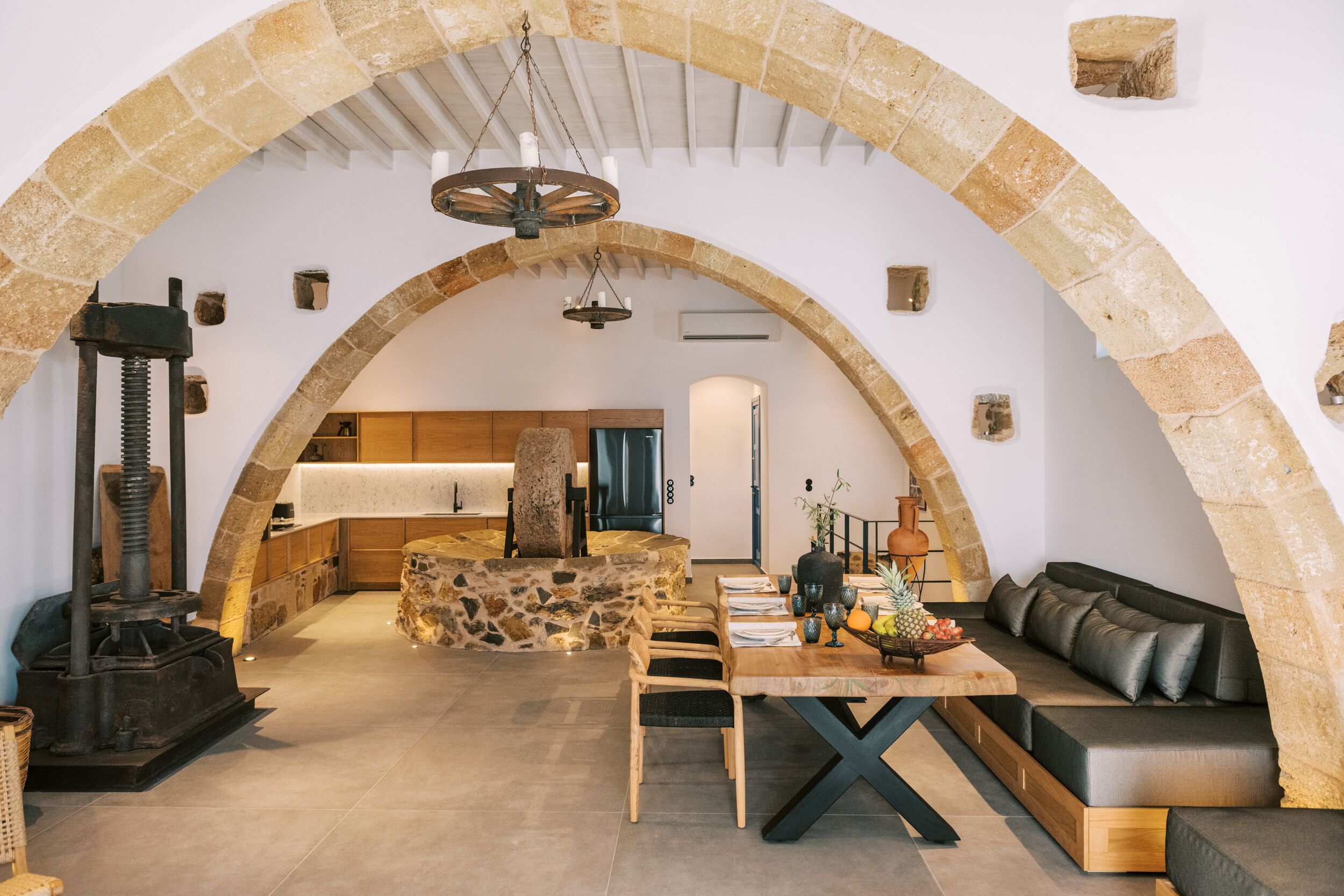 Traditional Villa | Living area | 55-inch flat-screen TV with satellite channels