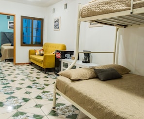 Classic Apartment | Living area | 42-inch LED TV with digital channels, TV, Netflix