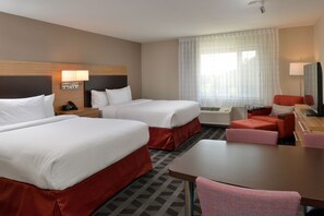 Studio, 2 Queen Beds | Hypo-allergenic bedding, down duvets, desk, laptop workspace - Towneplace Suites By Marriott Raleigh-Durham Airport/Morrisville (Morrisville)