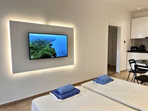 1 sovrum, strykjärn/strykbräda, gratis wi-fi och sängkläder