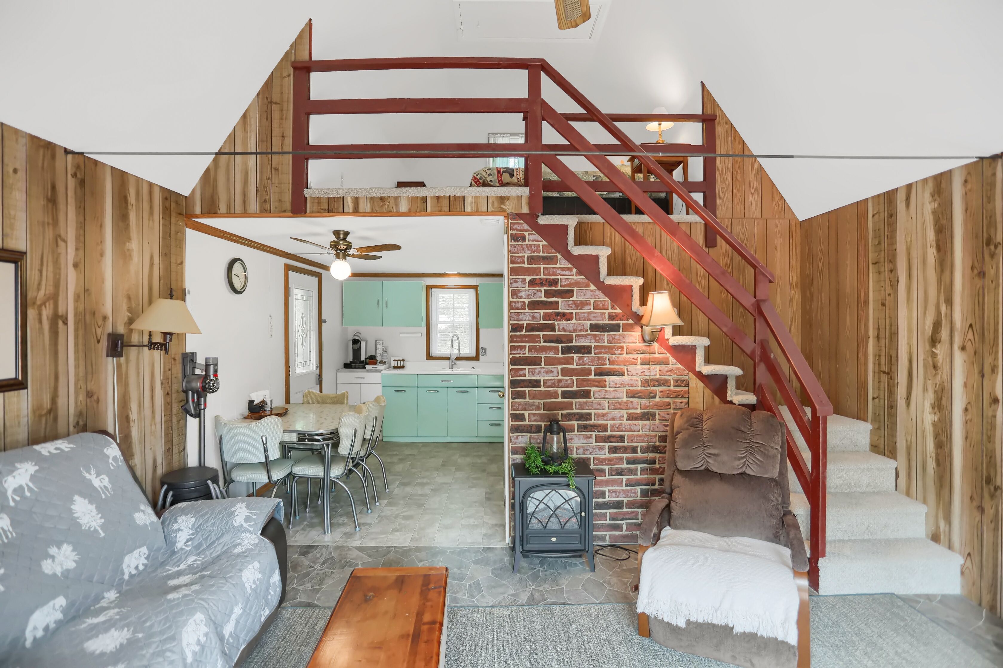 TV connectée, cheminée