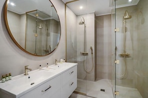 Shower, hair dryer