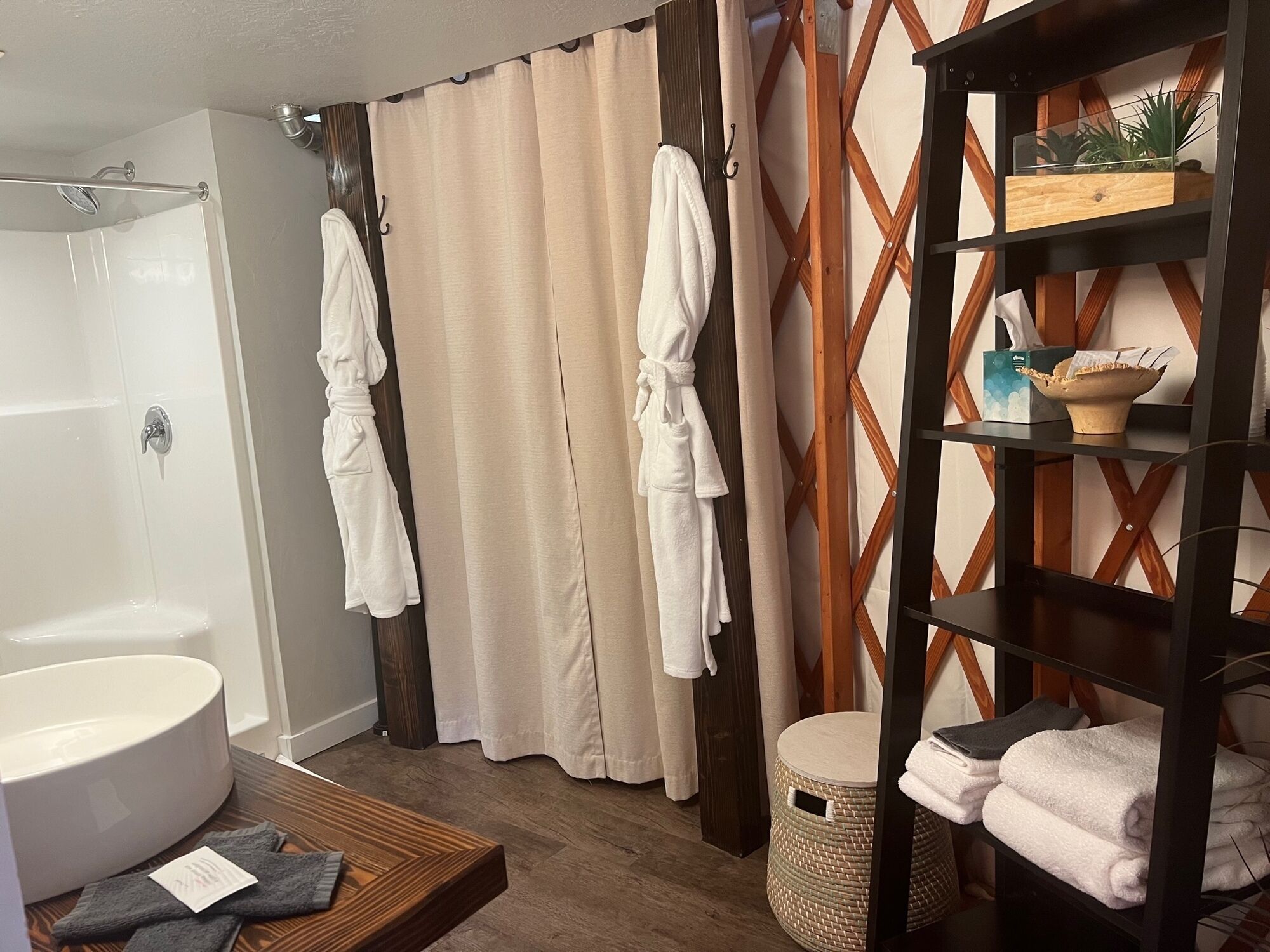 Luxury Glamping Yurt Resort Between National Parks with desert mountain views, close to hiking trails, slot canyons, off-roading and more!