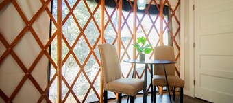 Luxury Glamping Yurt Resort Between National Parks with desert mountain views, close to hiking trails, slot canyons, off-roading and more!