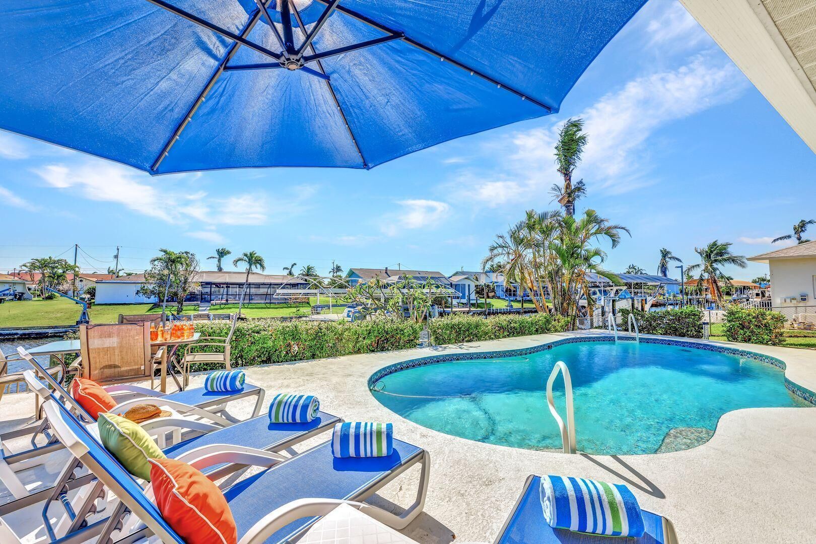 Brand New for 2023 Direct Gulf Access Pool Home Close to Tarpon Point Marina