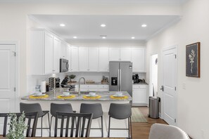 Fridge, microwave, oven, stovetop - Landing Zone - Pet-Friendly 4BR w/ Private Pool (North Myrtle Beach)