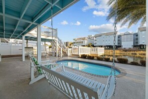 A heated pool - Callahan's Castle | 5BR Beach House w/ Heated Pool (North Myrtle Beach)