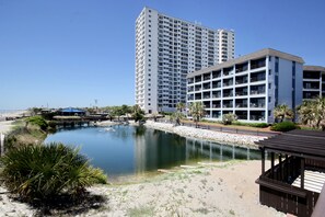 Exterior - Modern condo in oceanfront building with pools, hot tubs, arcade, & beach access (Myrtle Beach)