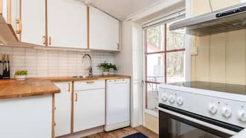 Fridge, oven, stovetop, dishwasher