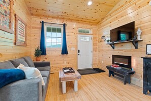 Fireplace, DVD player