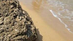 A sandy beach with a rocky outcrop on the left. - Le-Rendezvous A Charming 2 Bedroom 2 Bath home (Lucea)