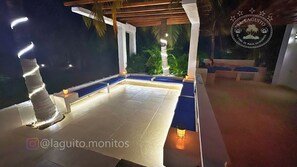 Terrace/patio - El Laguito Beach House, Pool and Beach Kiosk. (Córdoba)