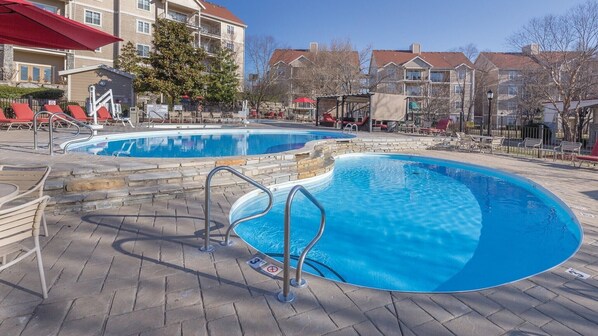 Indoor pool, outdoor pool