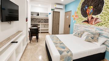 Desk, soundproofing, iron/ironing board, free WiFi