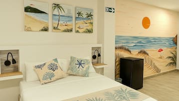 Habitación doble estándar, vista al jardín | Escritorio, insonorización, tabla de planchar con plancha y wifi gratis