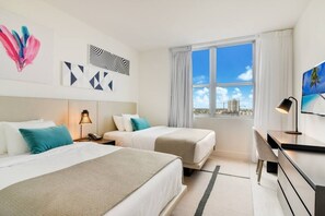 2 habitaciones, tabla de planchar con plancha, cuna de viaje y wifi 