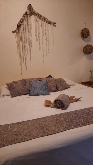 Down comforters, individually decorated, individually furnished