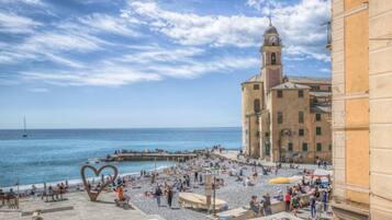 Vue sur la plage/lâocĂ©an