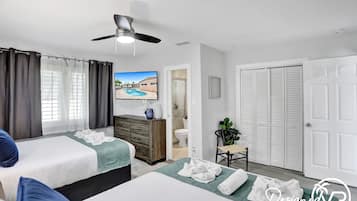 6 bedrooms, iron/ironing board, bed sheets