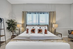 8 bedrooms, iron/ironing board, bed sheets