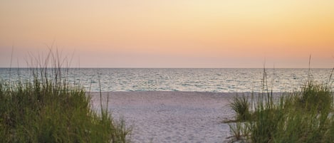 Accommodatie ligt op het strand