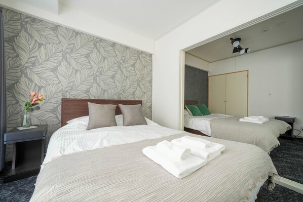 2 bedrooms, iron/ironing board, free WiFi, bed sheets
